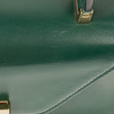 Valextra Iside Green Leather Handbag