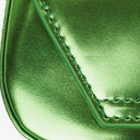 Diesel Green Metalic Mirrored Leather 1DR-XS-S Mini Bag