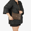 Louis Vuitton Monogram Pochette Double Rabat Shoulder Bag