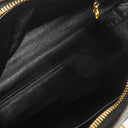 Sac appareil photo vintage Chanel en cuir matelassé noir avec ferrures plaquées or 24 carats