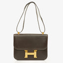 Hermès Constance 23 Vintage In Brown Box Calf With Gold Hardware, 1978