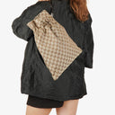 Gucci Beige/Ebony GG Canvas Drawstring Bucket Bag