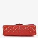 Chanel Jumbo Classic Double Flap Patent Quilted Leather With Silver-tone Hardware