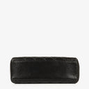 Sac appareil photo vintage Chanel en cuir matelassé noir avec ferrures plaquées or 24 carats