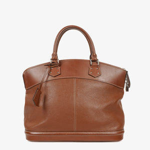 Louis Vuitton Lockit Suhali Sienna Leather Bag