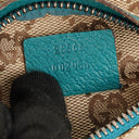 Gucci GG Beige/Turquoise Monogram Canvas Belt Bag