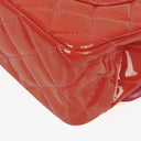 Chanel Jumbo Classic Double Flap Patent Quilted Leather With Silver-tone Hardware