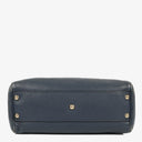 Gucci Bamboo Shopper Blue Leather Satchel Small Bag