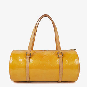 Louis Vuitton Papillon 30 Bedford Yellow Monogram Vernis Leather Bag