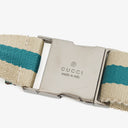 Gucci GG Beige/Turquoise Monogram Canvas Belt Bag