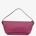 Gucci Mini Baguette Pochette Boat Pink GG Monogram Bag
