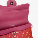 Chanel Jumbo Classic Double Flap Patent Quilted Leather With Silver-tone Hardware