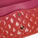 Chanel Jumbo Classic Double Flap Patent Quilted Leather With Silver-tone Hardware