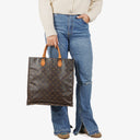 Louis Vuitton Sac Plat Monogram Canvas Bag