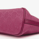 Gucci Mini Baguette Pochette Boat Pink GG Monogram Bag