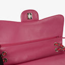 Chanel Jumbo Classic Double Flap Patent Quilted Leather With Silver-tone Hardware