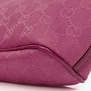 Gucci Mini Baguette Pochette Boat Pink GG Monogram Bag