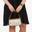 Louis Vuitton Takashi Murakami Pochette Accessoire Multicolor Clutch Handbag