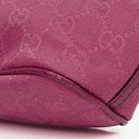 Gucci Mini Baguette Pochette Boat Pink GG Monogram Bag