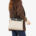 Hermes Herbag Natural/Black Vache Hunter Criss Viking 2 In 1 Bag