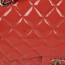 Chanel Jumbo Classic Double Flap Patent Quilted Leather With Silver-tone Hardware