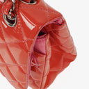 Chanel Jumbo Classic Double Flap Patent Quilted Leather With Silver-tone Hardware