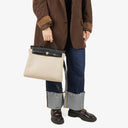 Hermes Herbag Natural/Black Vache Hunter Criss Viking 2 In 1 Bag