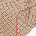Gucci Beige/Pink Diamante Canvas Sukey Shoulder Hobo Bag
