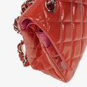 Chanel Jumbo Classic Double Flap Patent Quilted Leather With Silver-tone Hardware