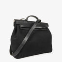 Hermes Herbag Noir Canvas Vache Hunter MM 2 In 1 Bag