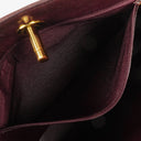 Chanel Burgundy Lambskin Quilted Turnlock Tote Bag