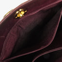 Chanel Burgundy Lambskin Quilted Turnlock Tote Bag