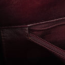 Chanel Burgundy Lambskin Quilted Turnlock Tote Bag