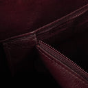 Chanel Burgundy Lambskin Quilted Turnlock Tote Bag