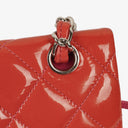 Chanel Jumbo Classic Double Flap Patent Quilted Leather With Silver-tone Hardware