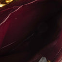 Chanel Burgundy Lambskin Quilted Turnlock Tote Bag