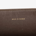 Sac à rabat complet classique Chanel en agneau matelassé marron avec ferrures plaquées or 24 carats