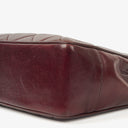 Chanel Burgundy Lambskin Quilted Turnlock Tote Bag