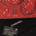 Chanel Jumbo Classic Double Flap Patent Quilted Leather With Silver-tone Hardware