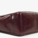 Chanel Burgundy Lambskin Quilted Turnlock Tote Bag
