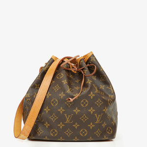 Louis Vuitton Petit Noe Monogram Canvas Shoulder Bag