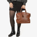 Louis Vuitton Lockit Suhali Sienna Leather Bag