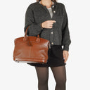 Louis Vuitton Lockit Suhali Sienna Leather Bag