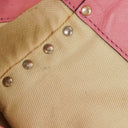 Sac cabas trapèze petit Valentino Garavani Rockstud en cuir rose