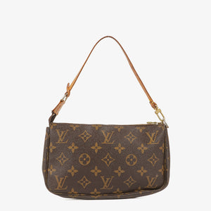 Louis Vuitton Pochette Accessoires Monogram Canvas Clutch Handbag