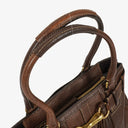 Coach Hampton Brown Pebled Leather Bag