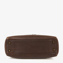 Coach Hampton Brown Pebled Leather Bag