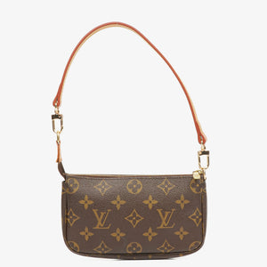 Louis Vuitton Mini Pochette Accessoires Monogram Canvas Clutch Handbag