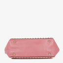 Sac cabas trapèze petit Valentino Garavani Rockstud en cuir rose