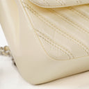 Chanel Chevron Quilted Leather Shoulder Bag With Silver-Tone Hardware